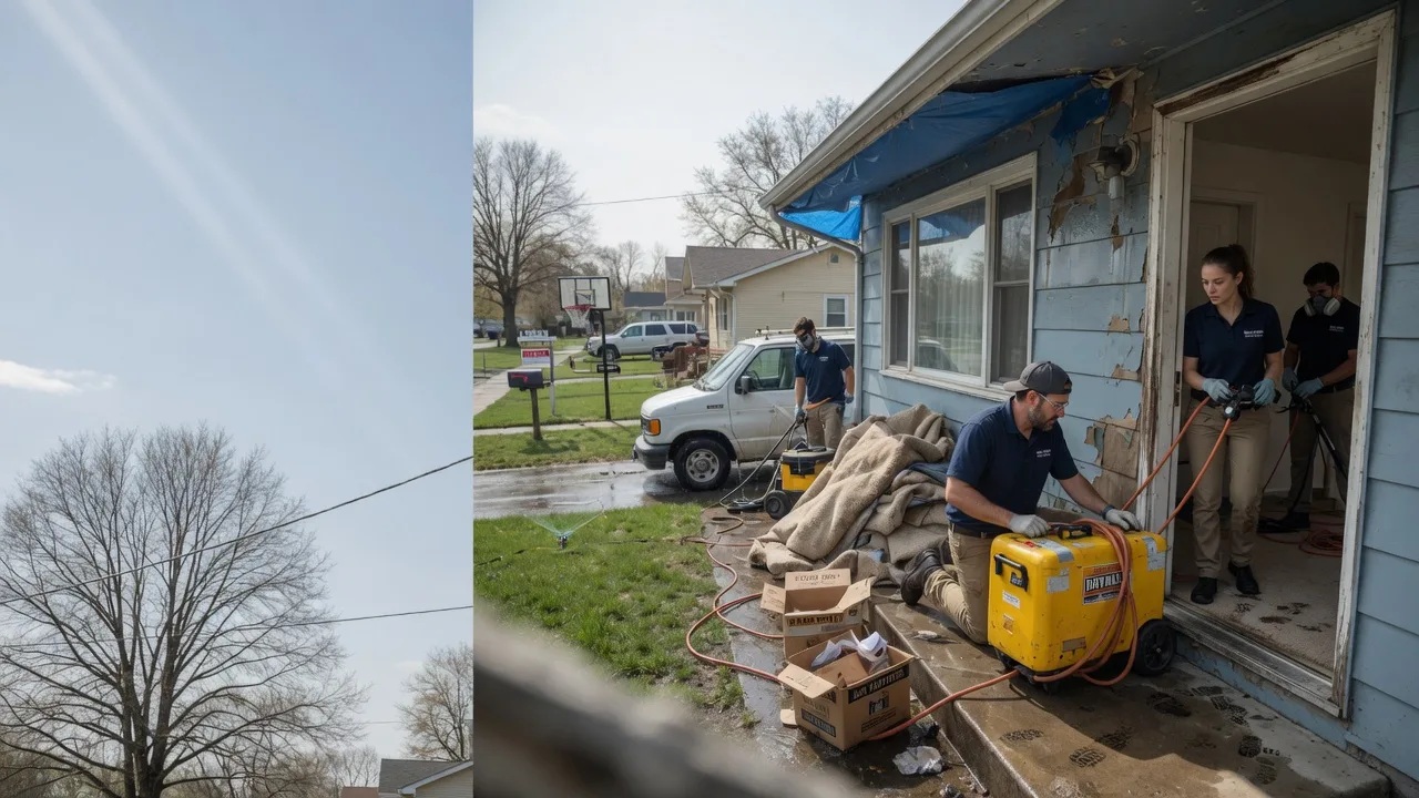 Basement Flood Cleanup in Iowa City, IA near me